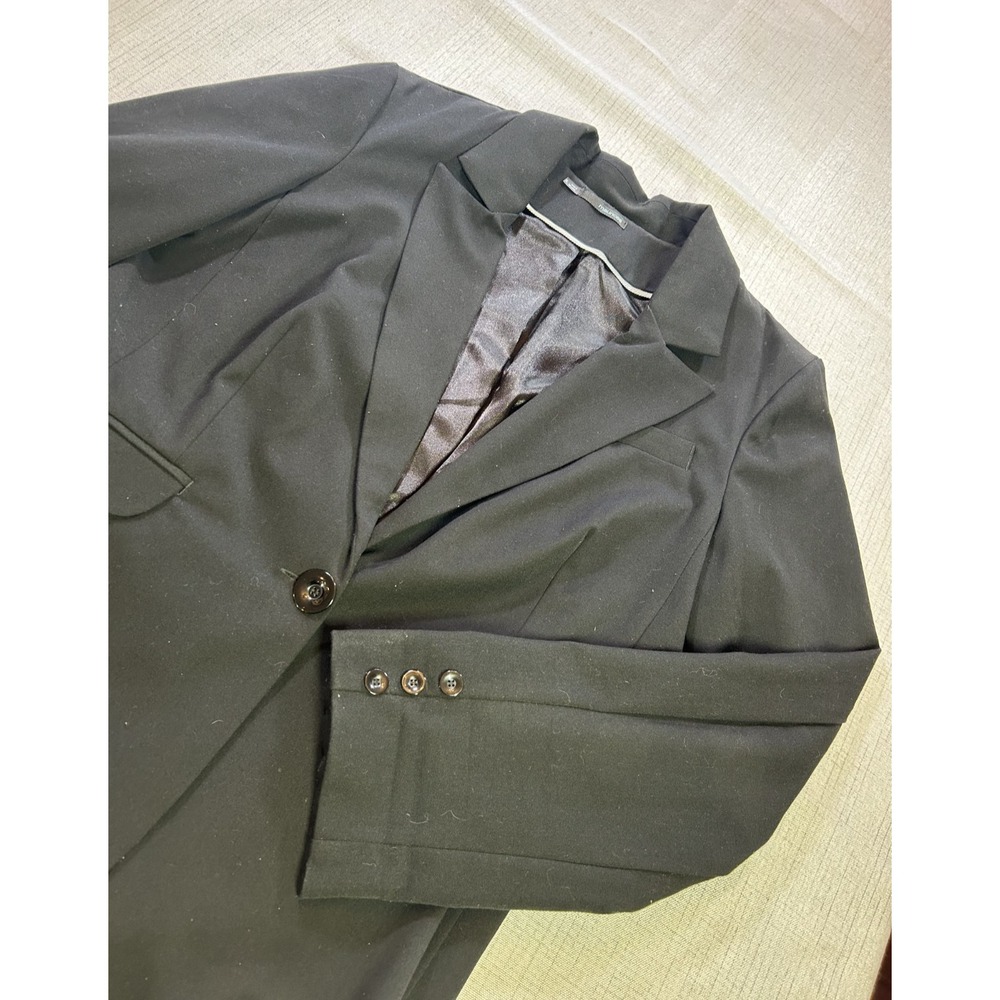 Maurice's Black Blazer Single Button Career Office Jacket Minimalist Size‎ L